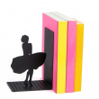 Bookend in metal, MERILYN, 12 x 10 x H 17, Black Bookend in metal, MERILYN, 12 x 10 x H 17, Black