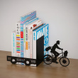 Bookend in metal, POSTMAN, 27 x 10 x H 17 cm, Black Bookend in metal, POSTMAN, 27 x 10 x H 17 cm, Black