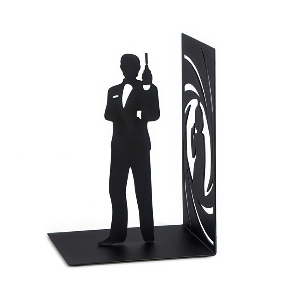 Bookend in metal, SECRET AGENT, 12 x 10 x H 17 cm, Black in the group Storage / Office supplies / Bookends at SmartaSaker.se (40206)