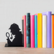 Bookend in metal, SHERLOCK, 12 x 10 x H 17 cm, Black Bookend in metal, SHERLOCK, 12 x 10 x H 17 cm, Black