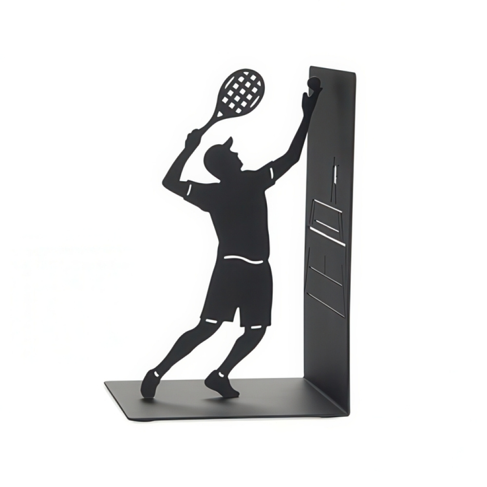 Bookend in metal, TENNIS MATCH POINT, 11 x 10 x H 17 cm, Black in the group Storage / Children’s room storage at SmartaSaker.se (40209)