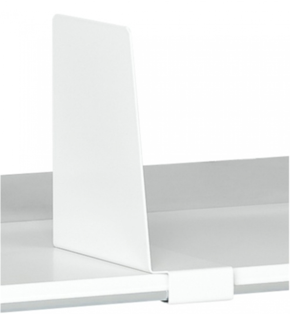 Book End with Clip / Shelf Divider, BÜNGERS, 20 cm, White in the group Storage / Office supplies / Bookends at SmartaSaker.se (40211)