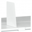 Book End with Clip / Shelf Divider, BÜNGERS, 20 cm, White Book End with Clip / Shelf Divider, BÜNGERS, 20 cm, White