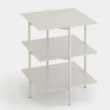 Side Table / Shelf, Metall, UMBRA TIER SIDE TABLE, 42 x 42 x H 54 cm, Grey
