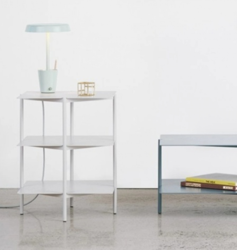 Side Table / Shelf, Metall, UMBRA TIER SIDE TABLE, 42 x 42 x H 54 cm, Grey in the group Storage / Hallway storage at SmartaSaker.se (40213)