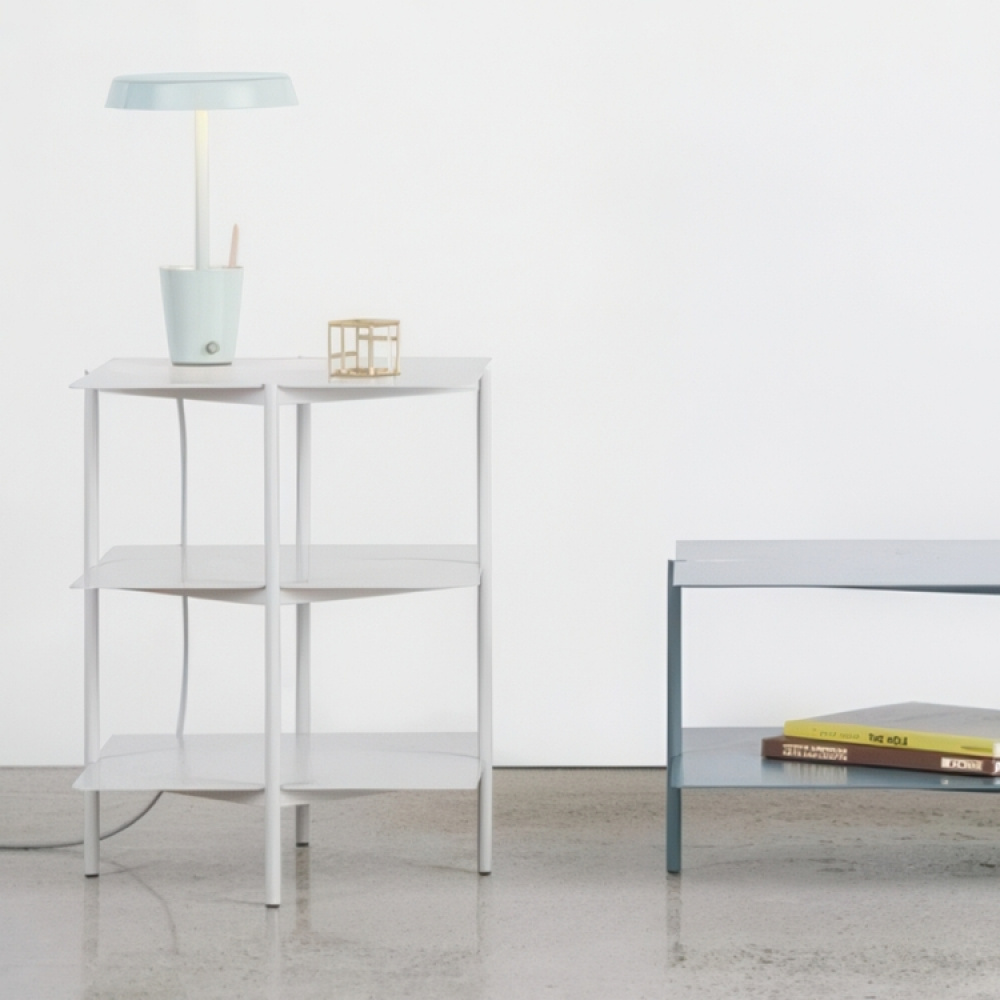 Side Table / Shelf, Metall, UMBRA TIER SIDE TABLE, 42 x 42 x H 54 cm, Grey in the group Storage / Hallway storage at SmartaSaker.se (40213)