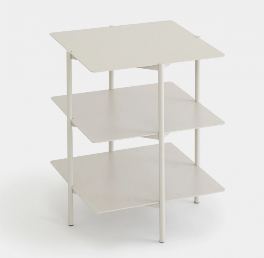 Side Table / Shelf, Metall, UMBRA TIER SIDE TABLE, 42 x 42 x H 54 cm, Grey in the group Storage / Hallway storage at SmartaSaker.se (40213)