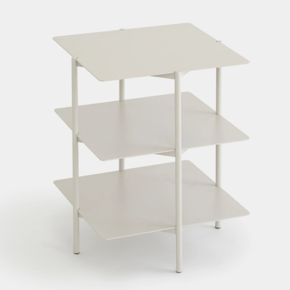 Side Table / Shelf, Metall, UMBRA TIER SIDE TABLE, 42 x 42 x H 54 cm, Grey in the group Storage / Hallway storage at SmartaSaker.se (40213)