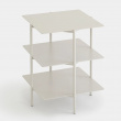 Side Table / Shelf, Metall, UMBRA TIER SIDE TABLE, 42 x 42 x H 54 cm, Grey