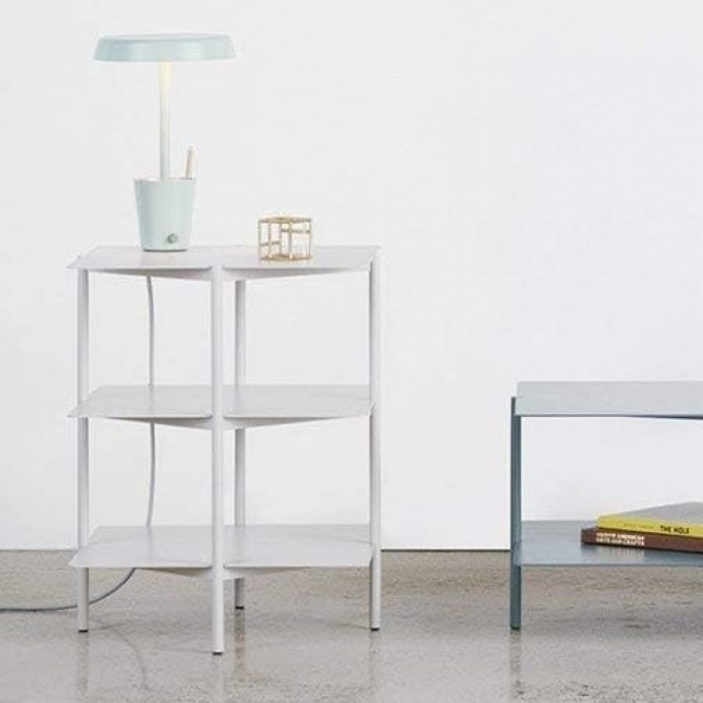 Side Table / Shelf, Metall, UMBRA TIER SIDE TABLE, 42 x 42 x H 54 cm, Grey in the group Storage / Hallway storage at SmartaSaker.se (40213)