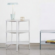 Side Table / Shelf, Metall, UMBRA TIER SIDE TABLE, 42 x 42 x H 54 cm, Grey