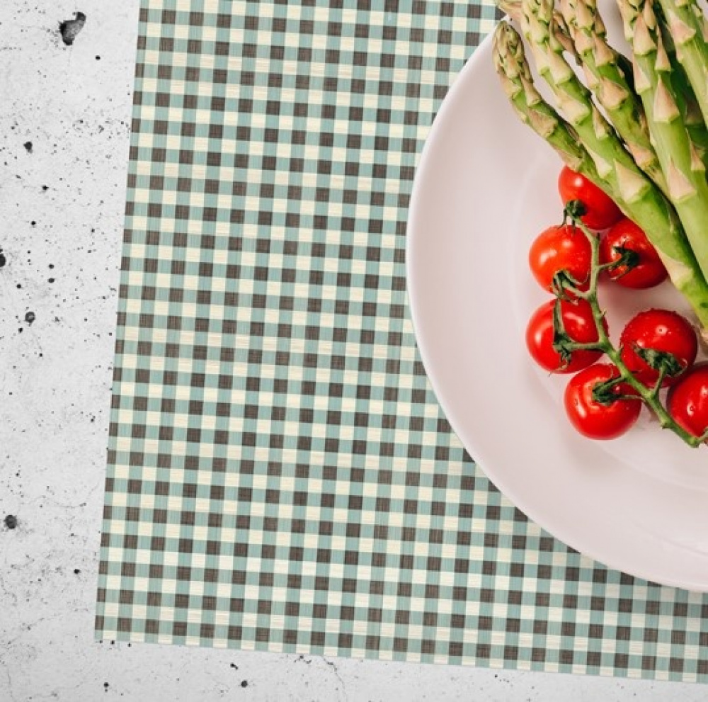 Paper Placemats, 50 sheets, VICHY SCHWARZ, 42 x 30 cm, Black / White in the group Storage / Kitchen storage at SmartaSaker.se (40218)