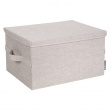 Box with lid, BIGSO LARGE SOFT STORAGE, 45 x 34 x H 25 cm, Beige
