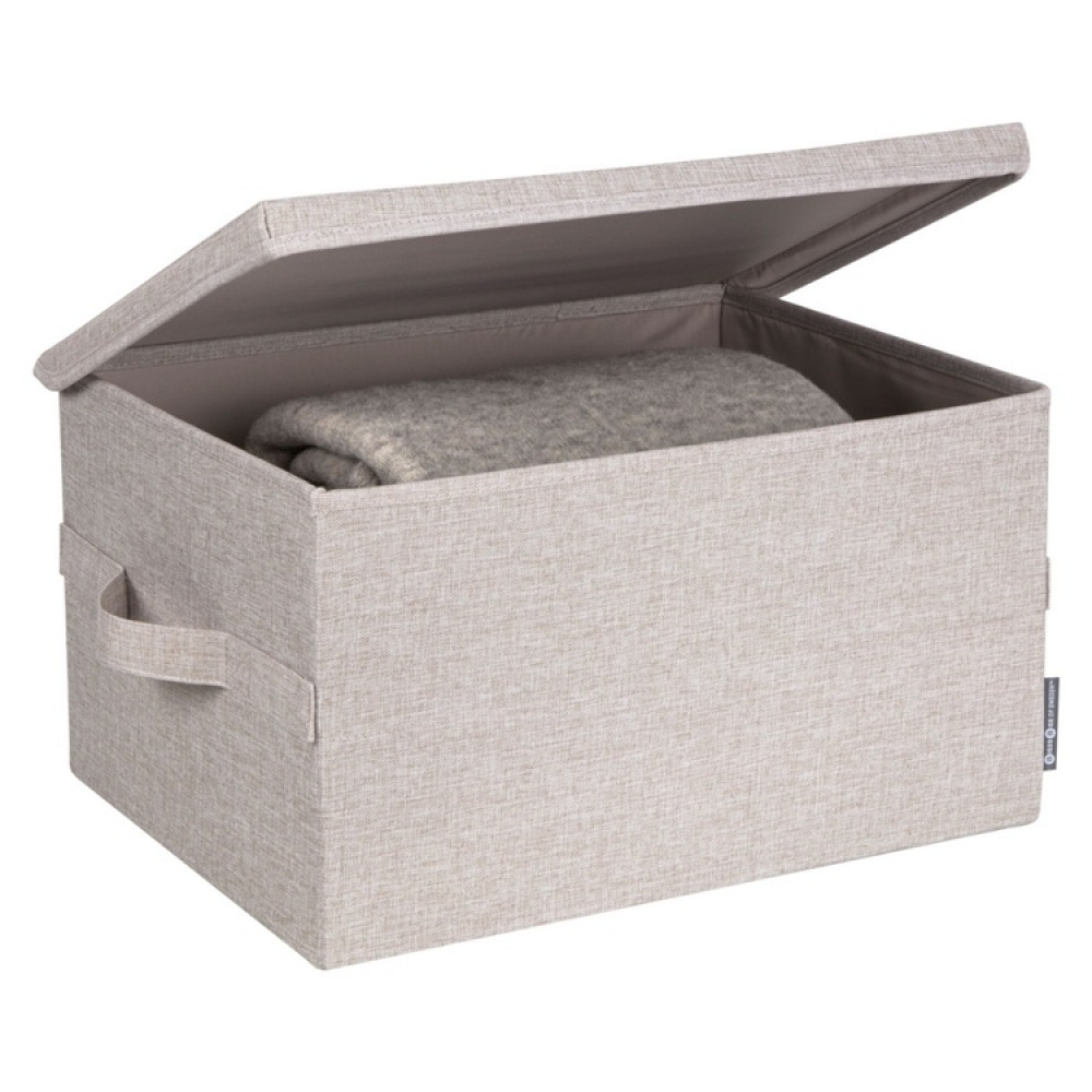 Box with lid, BIGSO LARGE SOFT STORAGE, 45 x 34 x H 25 cm, Beige in the group Storage / Storage boxes / BigSo storage boxes at SmartaSaker.se (40220)