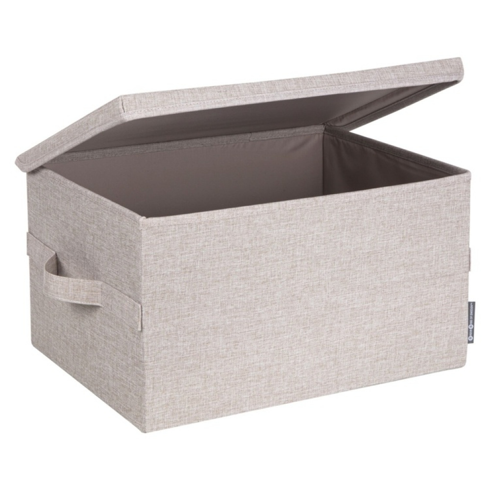 Box with lid, BIGSO LARGE SOFT STORAGE, 45 x 34 x H 25 cm, Beige in the group Storage / Storage boxes / BigSo storage boxes at SmartaSaker.se (40220)