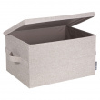 Box with lid, BIGSO LARGE SOFT STORAGE, 45 x 34 x H 25 cm, Beige