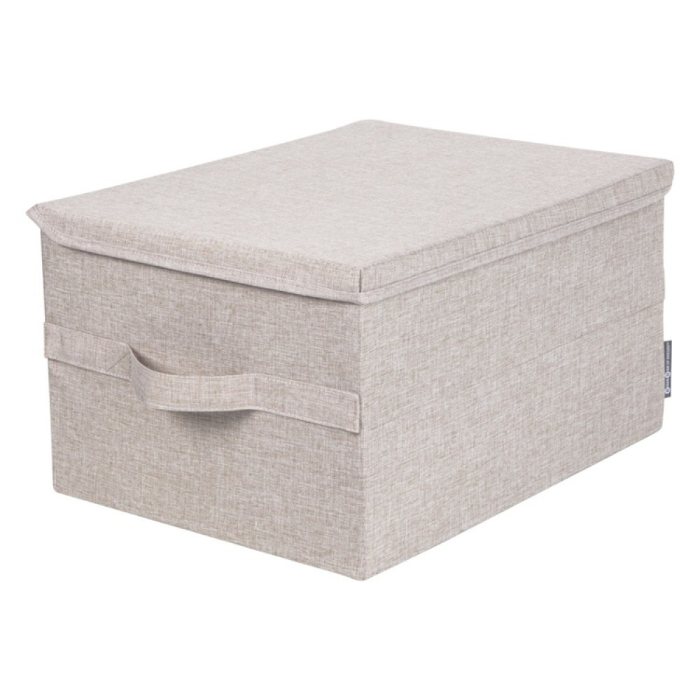 Box with lid, BIGSO LARGE SOFT STORAGE, 45 x 34 x H 25 cm, Beige in the group Storage / Storage boxes / BigSo storage boxes at SmartaSaker.se (40220)
