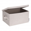 Box with lid, BIGSO MEDIUM SOFT STORAGE, 40 x 30 x H 22 cm, Beige Box with lid, BIGSO MEDIUM SOFT STORAGE, 40 x 30 x H 22 cm, Beige