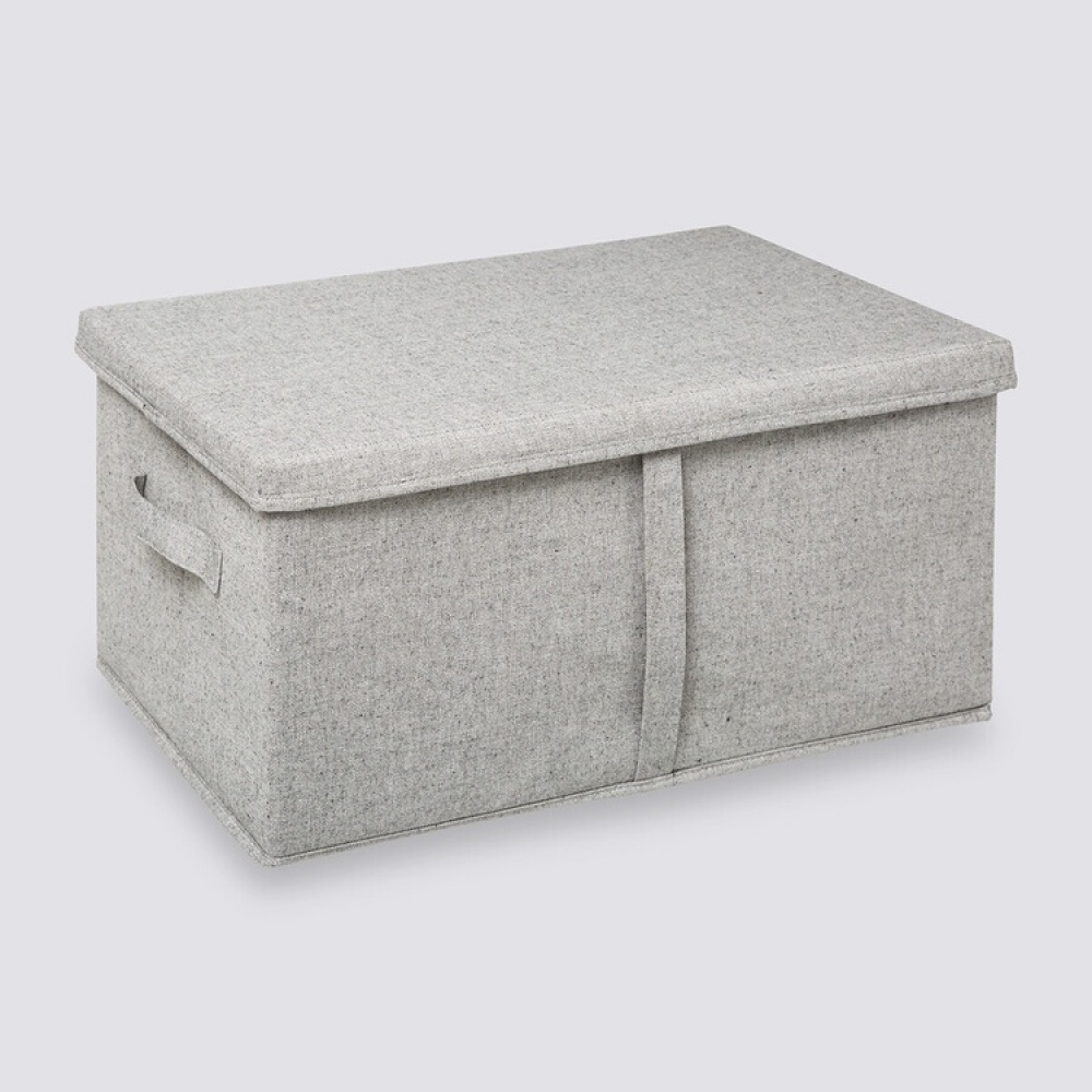 Box with lid, ORGA STORAGE BOX XL, 50 x 31 x H 25 cm, Beige-Grey in the group Storage / Wardrobe storage at SmartaSaker.se (40225)