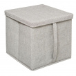 Box with lid, ORGA STORAGE BOX CUBE, 31 x 31 x H 31 cm, Beige-Grey Box with lid, ORGA STORAGE BOX CUBE, 31 x 31 x H 31 cm, Beige-Grey