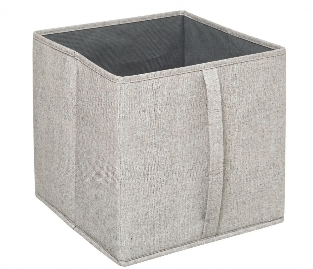 Box with lid, ORGA STORAGE BOX CUBE, 31 x 31 x H 31 cm, Beige-Grey in the group Storage / Wardrobe storage at SmartaSaker.se (40226)