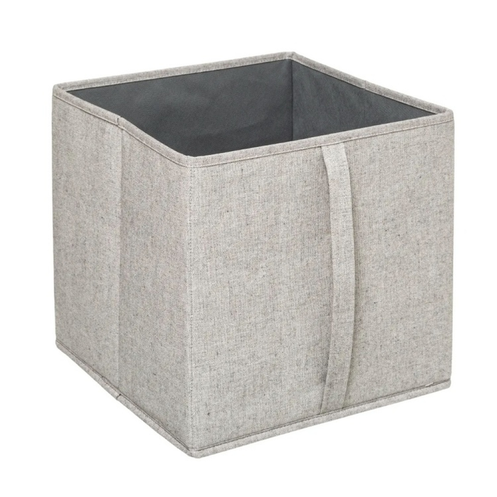 Box with lid, ORGA STORAGE BOX CUBE, 31 x 31 x H 31 cm, Beige-Grey in the group Storage / Wardrobe storage at SmartaSaker.se (40226)
