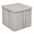 Box with lid, ORGA STORAGE BOX CUBE, 31 x 31 x H 31 cm, Beige-Grey Box with lid, ORGA STORAGE BOX CUBE, 31 x 31 x H 31 cm, Beige-Grey