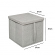 Box with lid, ORGA STORAGE BOX CUBE, 31 x 31 x H 31 cm, Beige-Grey Box with lid, ORGA STORAGE BOX CUBE, 31 x 31 x H 31 cm, Beige-Grey