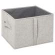Box with lid, ORGA STORAGE BOX LARGE, 35 x 31 x H 25 cm, Beige-Grey