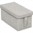 Box with lid, ORGA STORAGE BOX SMALL, 31 x 15 x H 15 cm, Beige-Grey Box with lid, ORGA STORAGE BOX SMALL, 31 x 15 x H 15 cm, Beige-Grey