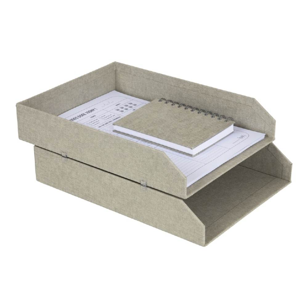 Letterbox in canvas 2 compartments, Håkan canvas, Bigso in the group Storage / Office supplies at SmartaSaker.se (40231)
