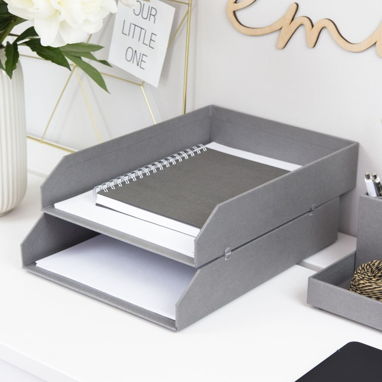 Letter tray, BIGSO HÅKAN, 2 compartments in the group Storage / Office supplies at SmartaSaker.se (40232)