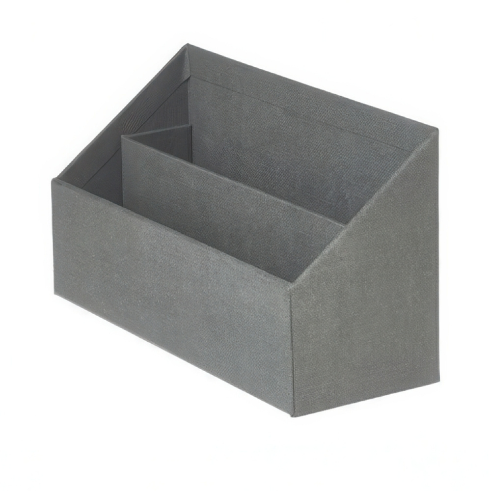 Letter Holder, Canvas Laminate, GEORGE, 25,5 x 10 x H14,5 cm, Grey in the group Storage / Office supplies at SmartaSaker.se (40234)