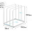 Rack for Trays, TOWER TRAY STAND, 19,5 x 16 x H 19,5 cm, White Rack for Trays, TOWER TRAY STAND, 19,5 x 16 x H 19,5 cm, White