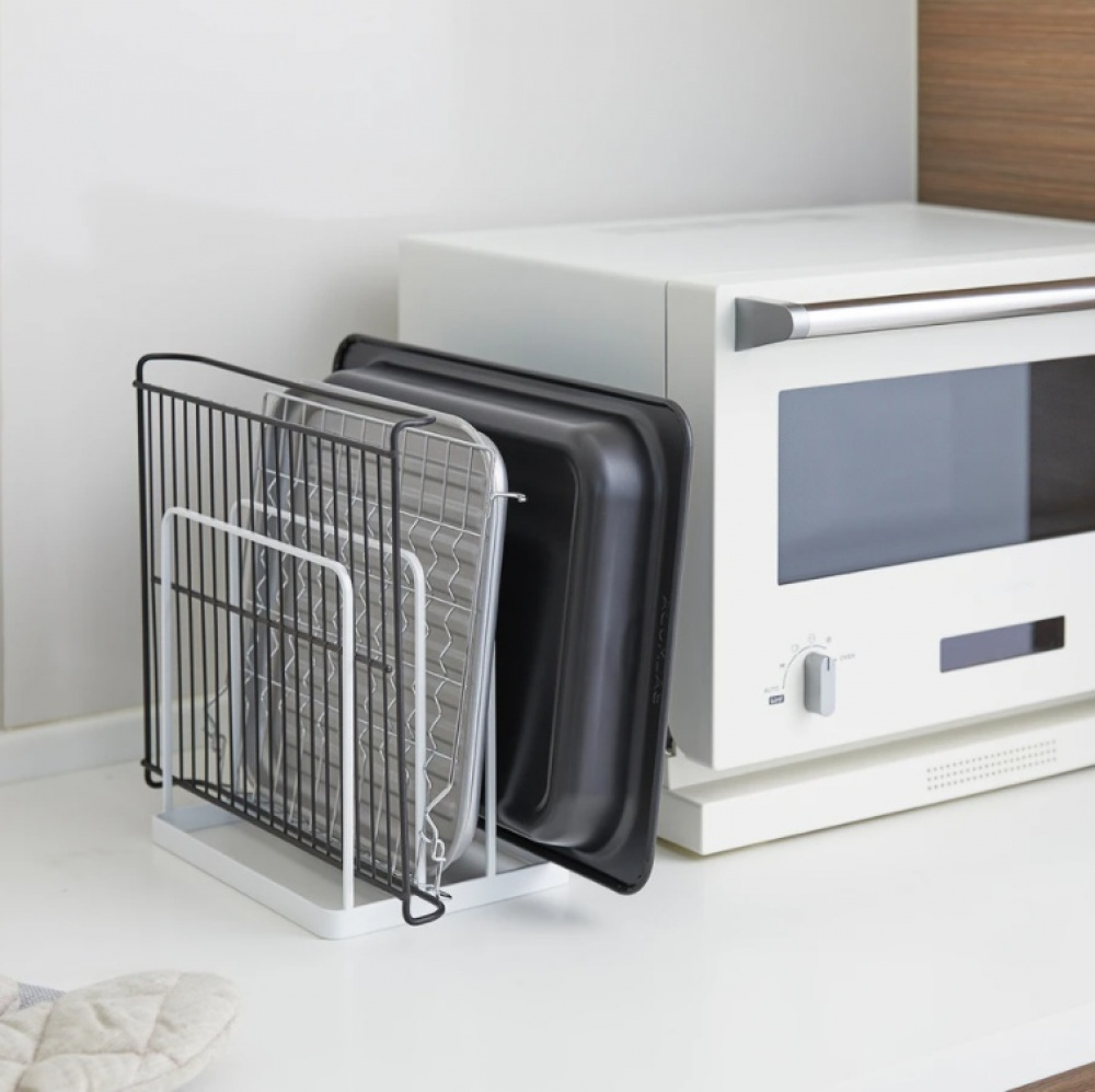 Rack for Trays, TOWER TRAY STAND, 19,5 x 16 x H 19,5 cm, White in the group Storage / Kitchen storage / Kitchen cabinet organizers at SmartaSaker.se (40235)