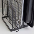 Rack for Trays, TOWER TRAY STAND, 19,5 x 16 x H 19,5 cm, Black