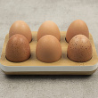 Tray for 6 Eggs, Bamboo, PEBBLY ECO EGG TRAY, 17,5 x 12 cm, Nature Tray for 6 Eggs, Bamboo, PEBBLY ECO EGG TRAY, 17,5 x 12 cm, Nature