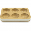 Tray for 6 Eggs, Bamboo, PEBBLY ECO EGG TRAY, 17,5 x 12 cm, Nature Tray for 6 Eggs, Bamboo, PEBBLY ECO EGG TRAY, 17,5 x 12 cm, Nature