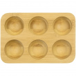 Tray for 6 Eggs, Bamboo, PEBBLY ECO EGG TRAY, 17,5 x 12 cm, Nature Tray for 6 Eggs, Bamboo, PEBBLY ECO EGG TRAY, 17,5 x 12 cm, Nature