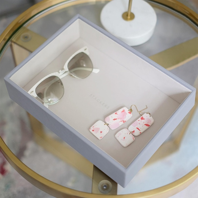 Tray for Watches and more, Open, Deep, CLASSIC STACKERS, 25 x 18 x H 6 cm, Lavander in the group Storage / Bedroom storage / Jewelry storage at SmartaSaker.se (40242)