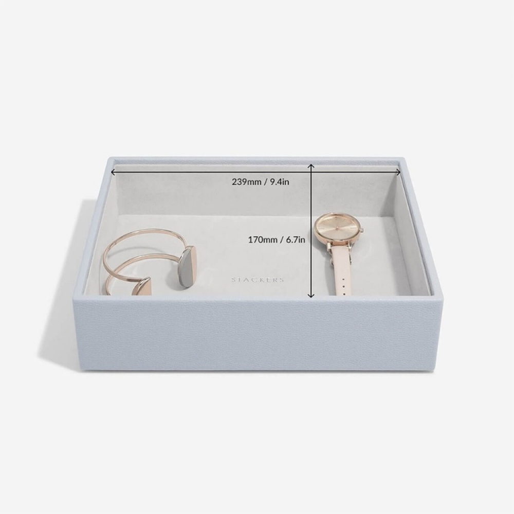 Tray for Watches and more, Open, Deep, CLASSIC STACKERS, 25 x 18 x H 6 cm, Lavander in the group Storage / Bedroom storage / Jewelry storage at SmartaSaker.se (40242)