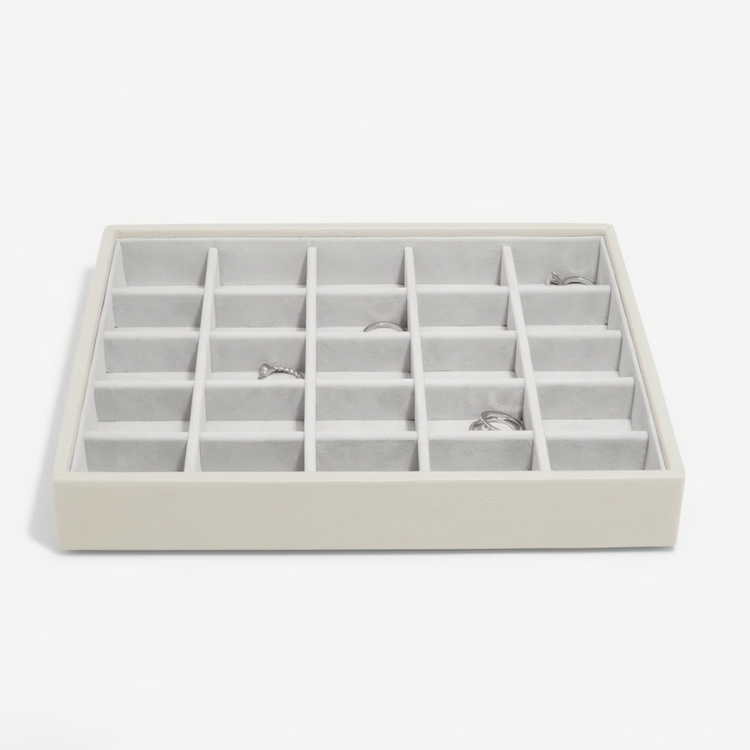 Tray for Jewellery, 25 Compartments, CLASSIC STACKERS, 25 x 18 x H 3,7 cm in the group Storage / Bedroom storage / Jewelry storage at SmartaSaker.se (40244)