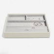 Tray for Jewellery, 4 Compartments, CLASSIC STACKERS, 25 x 18 x H 3,7 cm
