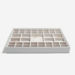 Jewellery Tray, 41 Sections, SUPERSIZE STACKERS, 36 x 25 x H 4 cm, Pebble Grey