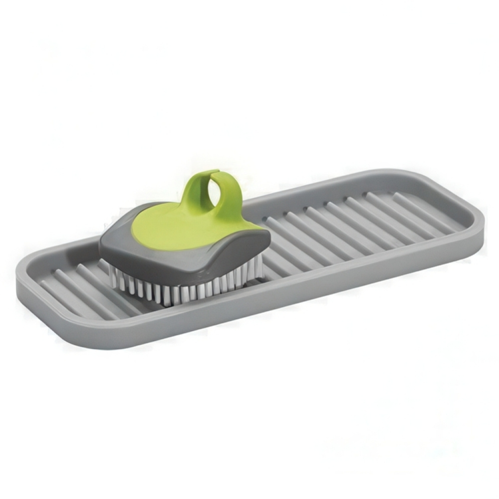 Tray in silicone, Small, LINEO SINK TRAY, 23 x 9 cm, Grey in the group Storage / Kitchen storage / Dish racks and sink accessories at SmartaSaker.se (40249)