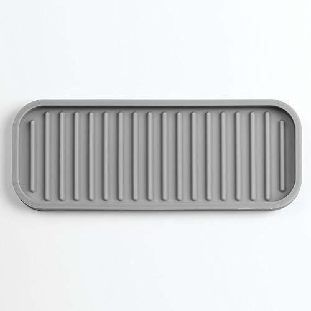 Tray in silicone, Small, LINEO SINK TRAY, 23 x 9 cm, Grey in the group Storage / Kitchen storage / Dish racks and sink accessories at SmartaSaker.se (40249)