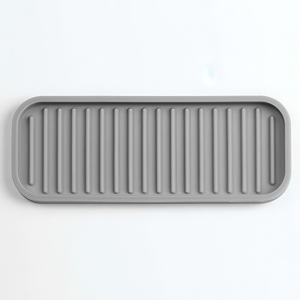 Tray in silicone, Small, LINEO SINK TRAY, 23 x 9 cm, Grey in the group Storage / Kitchen storage / Dish racks and sink accessories at SmartaSaker.se (40249)