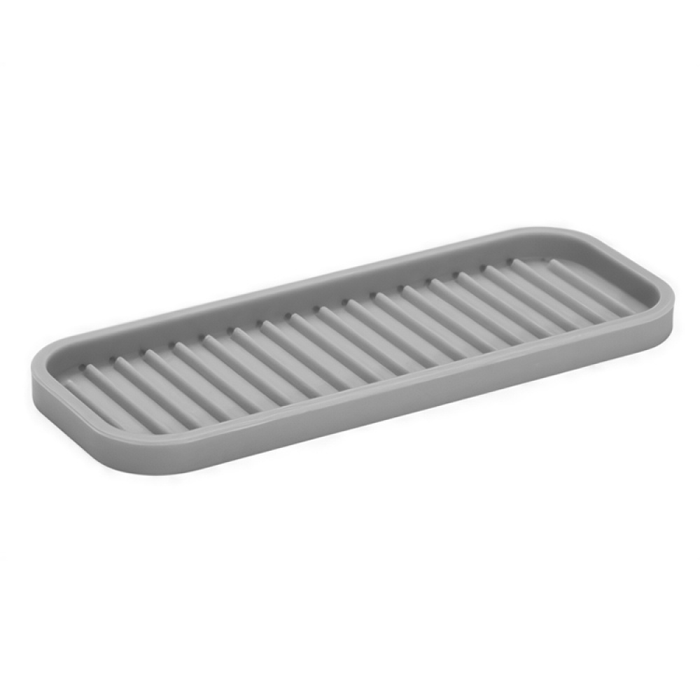 Tray in silicone, Small, LINEO SINK TRAY, 23 x 9 cm, Grey in the group Storage / Kitchen storage / Dish racks and sink accessories at SmartaSaker.se (40249)