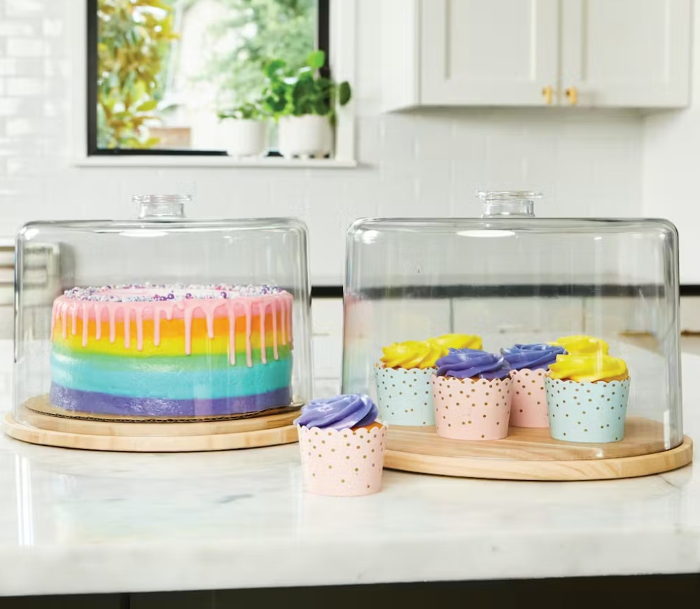 Cake tray with lid, PANSINO CAKE DOME, Ø 37 x H 16 cm , Transparent / Natural in the group Storage / Kitchen storage at SmartaSaker.se (40250)