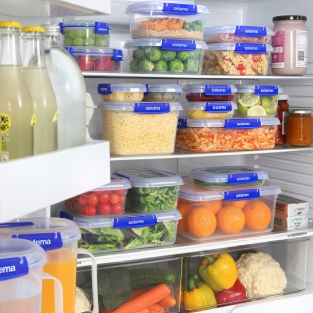 Food box, Mini, 180 ml, KLIP IT PLUS, 12 x 9 x H 4 cm, Transparent / Blue in the group Storage / Kitchen storage / Storage jars at SmartaSaker.se (40254)